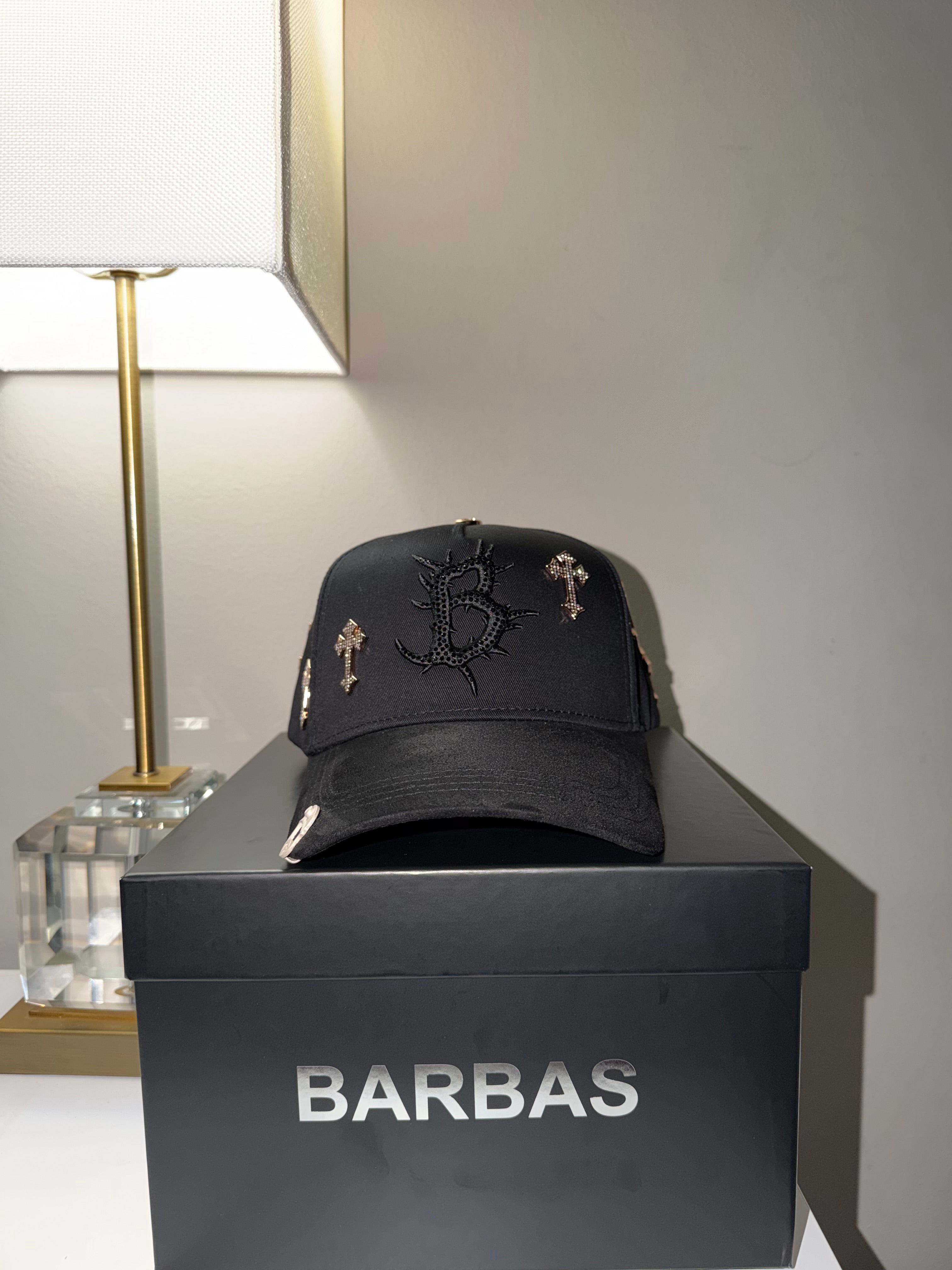 Barbas hats B cross 24k de oro con pin de diamante vvs